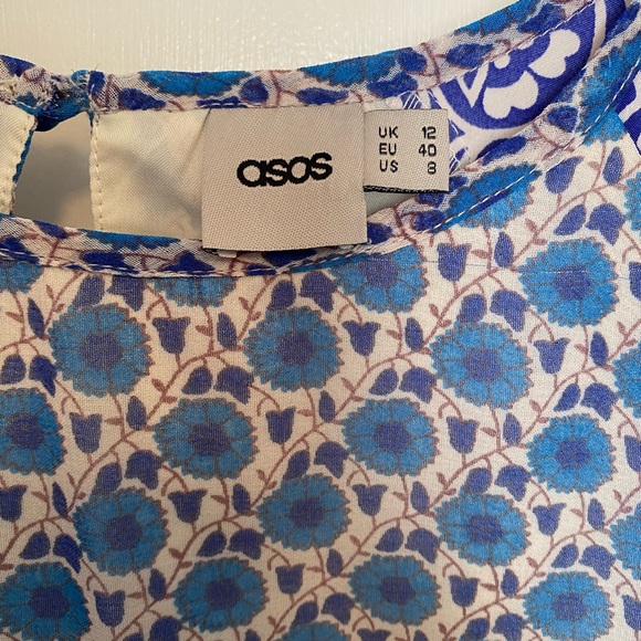 Blue Patterned ASOS Dress - Picture 6 of 6